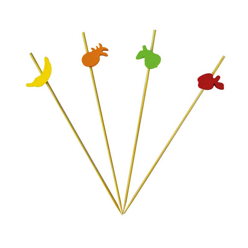 24PK FRUITS DECORATED TOOTHPICKS