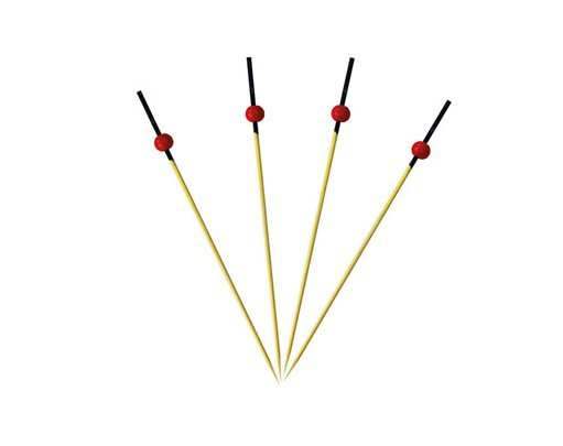 24PK RED BALL DECORATED TOOTHPICKS
