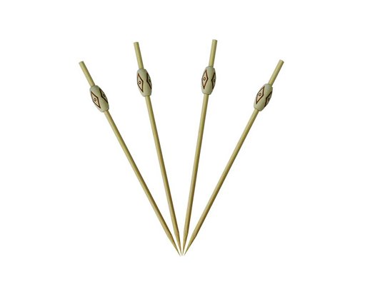 24PK PYROGRAPHY DECORATED TOOTHPICKS