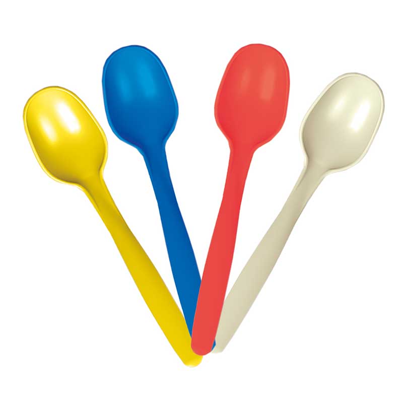 8PK REUSABLE MULTICOLOR SPOONS