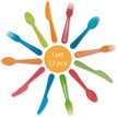 12PC ASSORTED COOURS REUSABLE CUTLERY SET