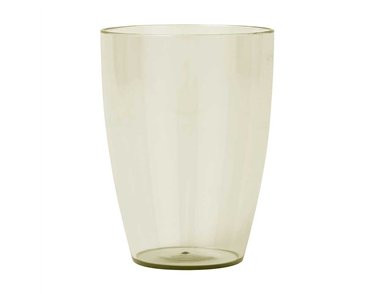 2PK BEIGE REUSABLE SEMI-TRANPARENT TUMBLERS