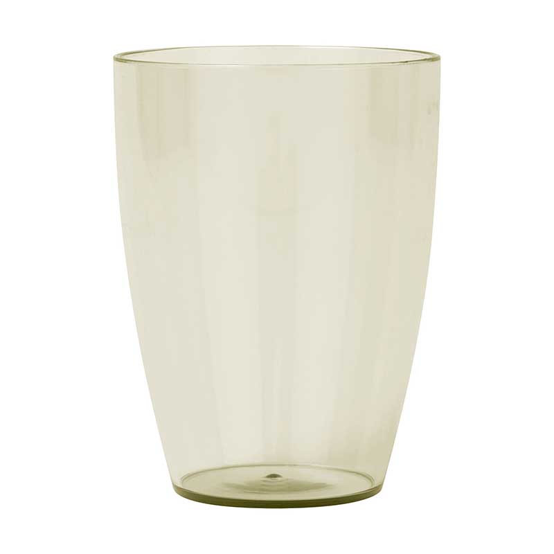 2PK BEIGE REUSABLE SEMI-TRANPARENT TUMBLERS