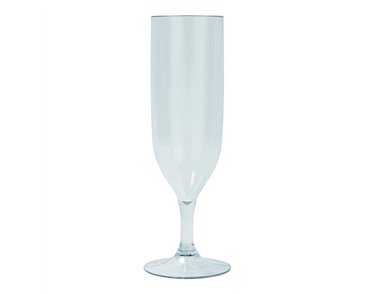 2PK LIGHT BLUE REUSABLE SEMI-TRANPARENT CHAMPAGNE GLASSES