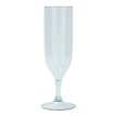 2PK LIGHT BLUE REUSABLE SEMI-TRANPARENT CHAMPAGNE GLASSES