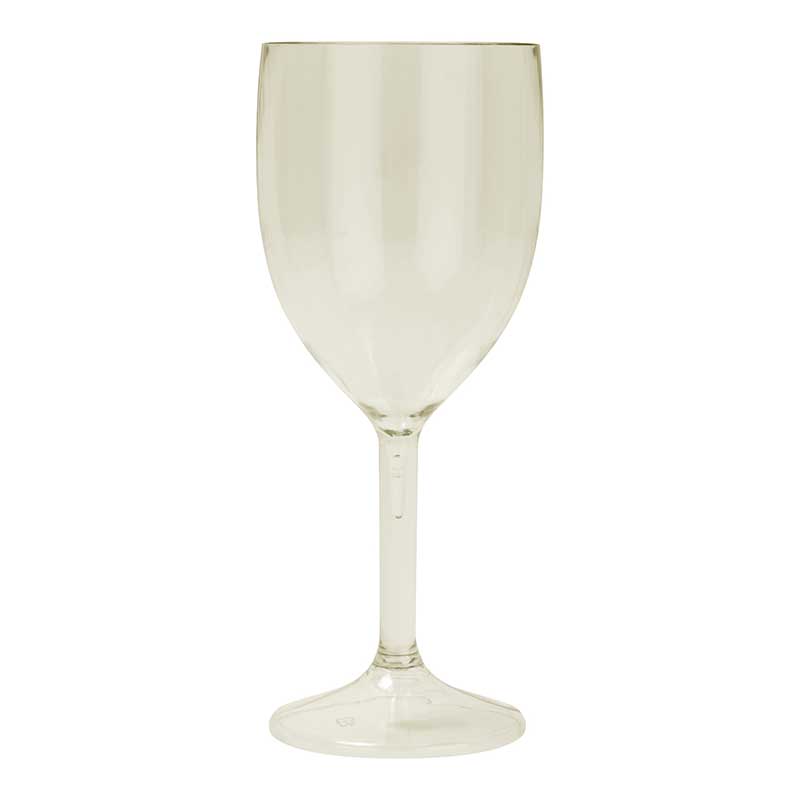 2PK BEIGE REUSABLE SEMI-TRANPARENT WINE GLASSES