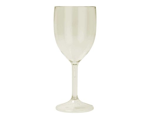 2PK BEIGE REUSABLE SEMI-TRANPARENT WINE GLASSES
