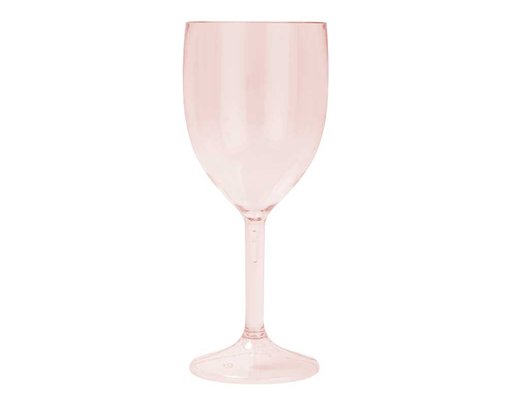 2PK ROSE GOLD REUSABLE SEMI-TRANPARENT WINE GLASSES