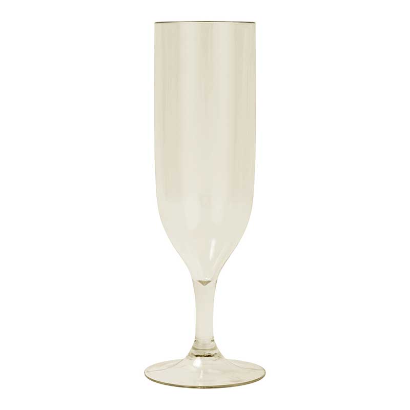 2PK BEIGE REUSABLE SEMI-TRANPARENT CHAMPAGNE GLASSES