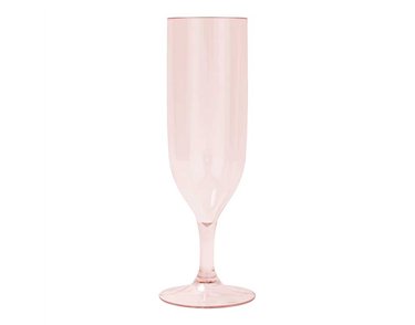 2PK ROSE GOLD REUSABLE SEMI-TRANPARENT CHAMPAGNE GLASSES