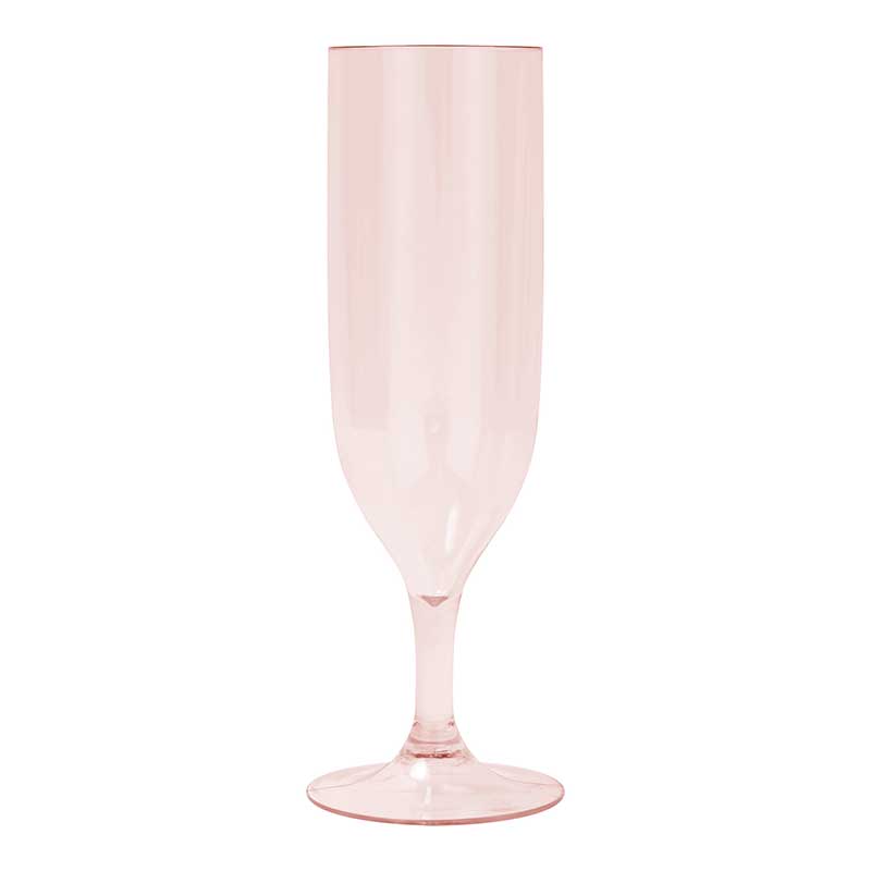 2PK ROSE GOLD REUSABLE SEMI-TRANPARENT CHAMPAGNE GLASSES