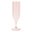 2PK ROSE GOLD REUSABLE SEMI-TRANPARENT CHAMPAGNE GLASSES