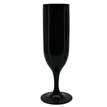 2PK BLACK REUSABLE CHAMPAGNE GLASSES