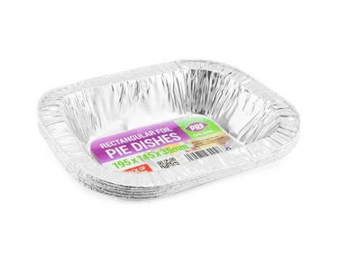 5PK 195x145x35mm FOIL PIE DISH