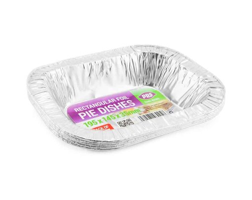 5PK 195x145x35mm FOIL PIE DISH