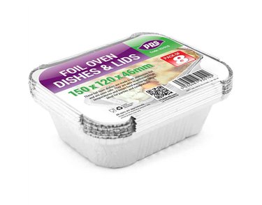 8PK SMALL FOIL OVEN DISHES & LIDS