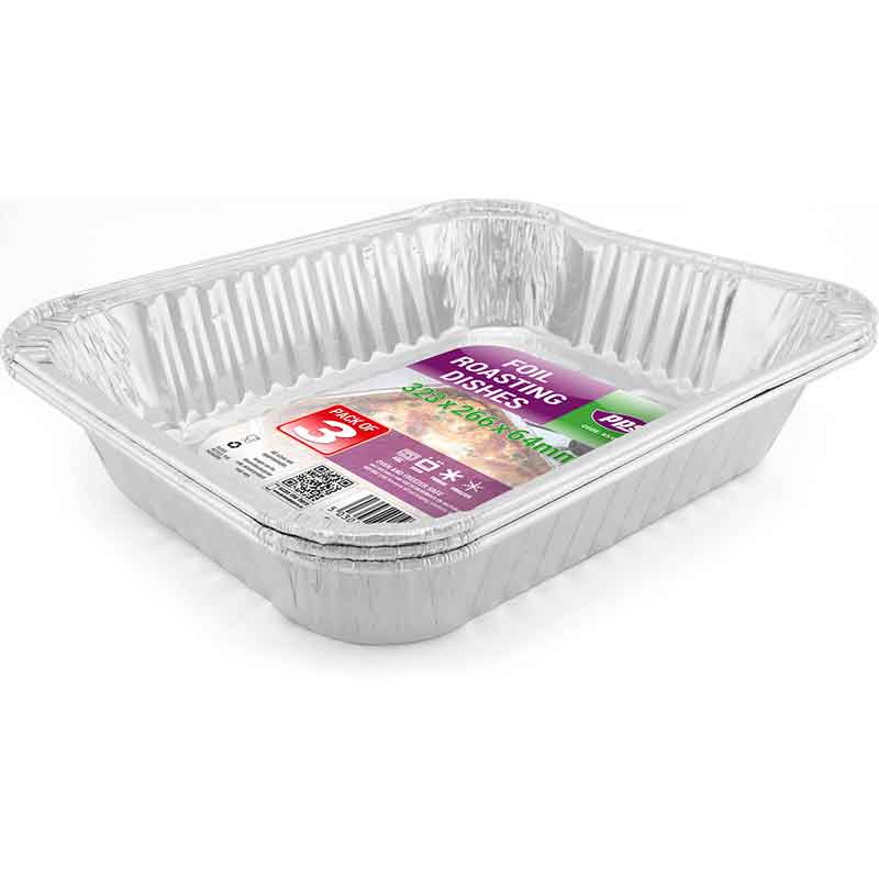 3PK FOIL ROASTING DISHES