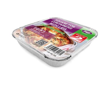 SQUARE FOIL CONTAINERS & LIDS