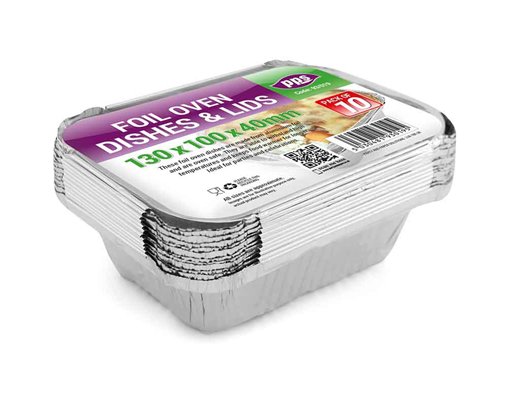 10PK SMALL FOIL OVEN DISHES