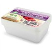 4PK 650ml PLASTIC FOOD CONTAINERS & LIDS