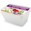 3PK 1000ml PLASTIC FOOD CONTAINERS & LIDS