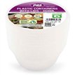 8PK 360ml PLASTIC ROUND FOOD CONTAINERS & LIDS