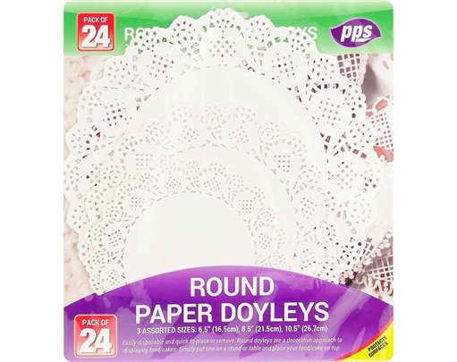 24PC ASSORTED ROUND DOYLEYS