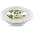 8PK 35oz WHITE PLASTIC SALAD BOWLS