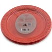 15PK 18cm RED PLASTIC PLATES
