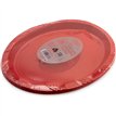 5PK 26cm RED PLASTIC OVAL PLATES