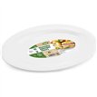 2PK 40x28cm WHITE PLASTIC SERVING PLATTERS