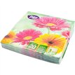20PK 33cm 3PLY YELLOW & PINK SUNFLOWERS NAPKINS