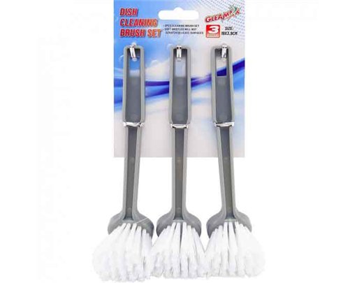 3PK PLASTIC DISH BRUSHES