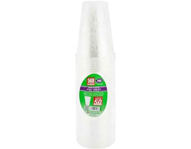 50PK PLASTIC PINT GLASSES