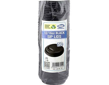12oz BLACK DRINK CUP LIDS