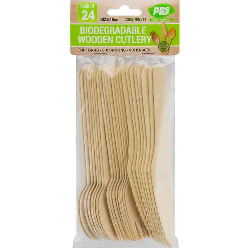24PK ASST WOODEN CUTLERY