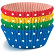 40PC ASST PLAIN COLOURS WITH DOTS BAKING CUPS
