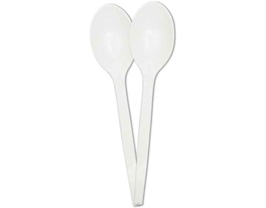 10PK REUSABLE WHITE SPOONS