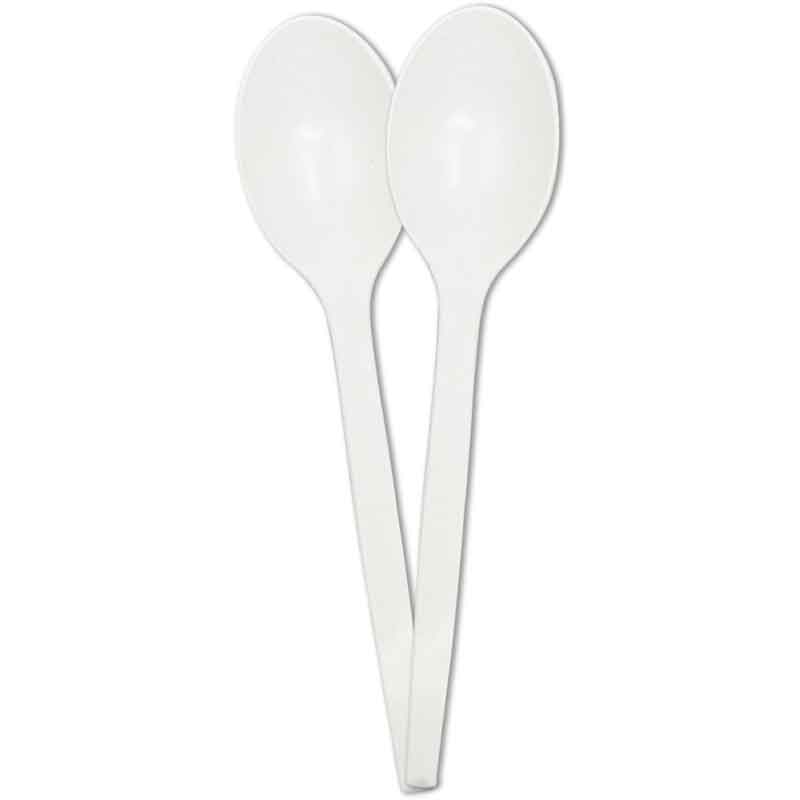 10PK REUSABLE WHITE SPOONS