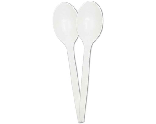 10PK REUSABLE WHITE SPOONS
