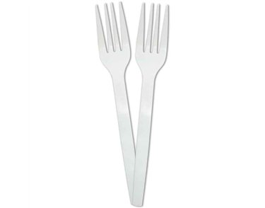 10PK REUSABLE WHITE FORKS