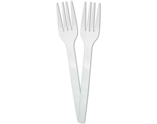 10PK REUSABLE WHITE FORKS