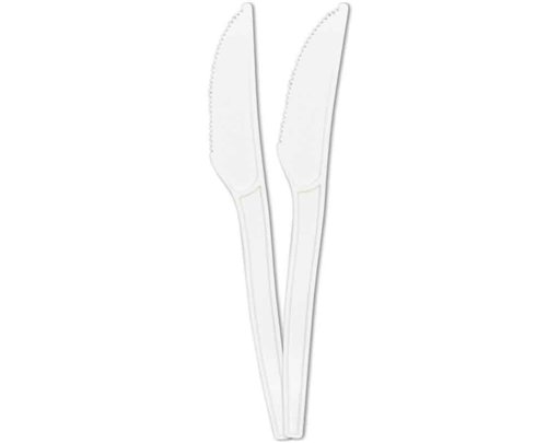 10PK REUSABLE WHITE KNIVES