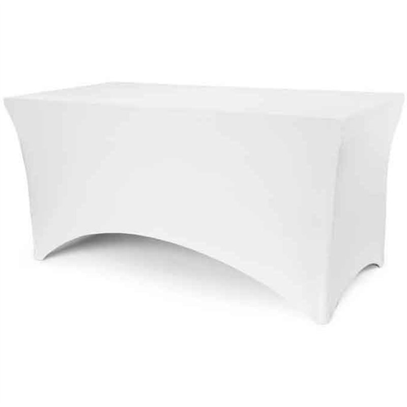 WHITE BANQUET TABLE COVER