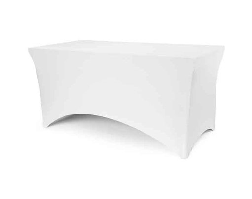 WHITE BANQUET TABLE COVER