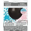 24IN BLACK GENDER REVEAL CONFETTI BALLOON