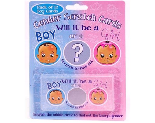 SCRATCHCARD BOY GENDER REVEAL GAME