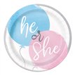 8PK 7in GENDER REVEAL PLATES