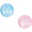 10PC TEAM BOY OR GIRL GENDER REVEAL BUTTONS