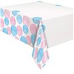 54X84IN GENDER REVEAL PARTY PLASTIC TABLE COVER